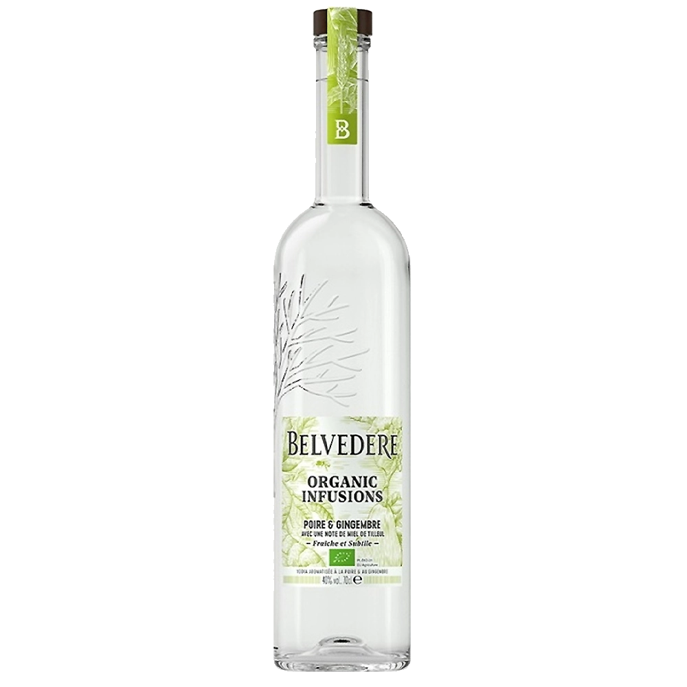 Vodka-belvedere-organic-infusion-bouteille-poire-gingembre70cl Belvédère Organic infusion poire gingembre – Image 1