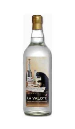 Bouteille d’absinthe Absinthe Bovet Le Chat 1L La Valote avec étiquette représentant un chat noir près d’une bouteille, fond clair.