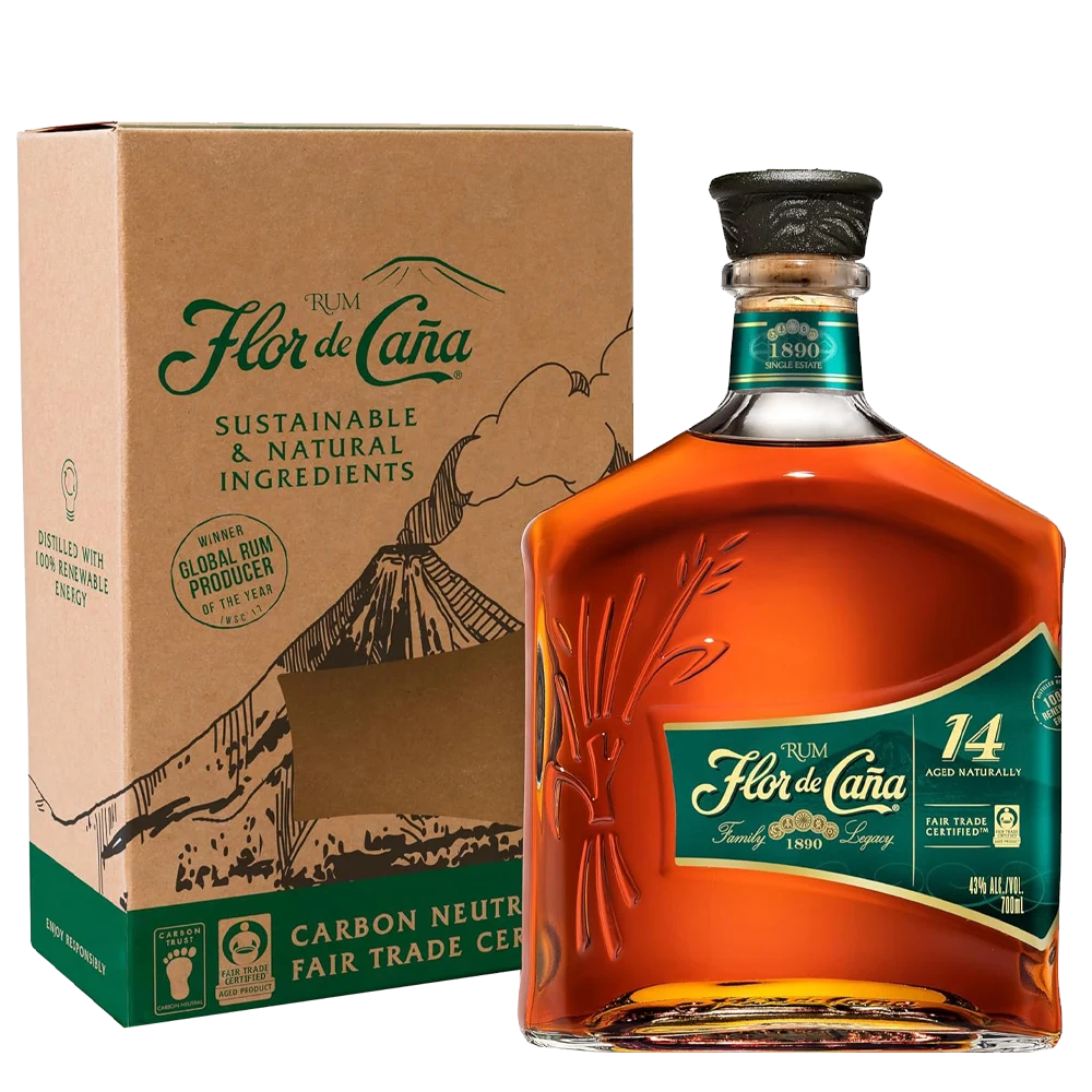 Flor de Cana 14 ans-70-Cl Flor de Cana 14 ans – Image 1