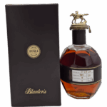 Bourbon Blanton's single barrel 597 70cl – bouteille tuilée d’alcool ambré avec bouchon sculpté et boîte noire édition limitée 2024