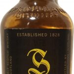 Whisky Springbank 10 ans Yellow label, bouteille de 70 cl, Single Malt écossais color ambre, étiquette noire avec logo jaune et mention “Aged 10 years”.